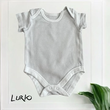 Csíkos rövid ujjú body