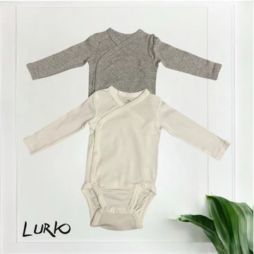 2 db hosszú ujjú átlapolt body