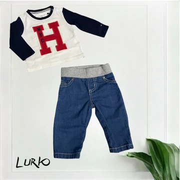 Tommy Hilfiger szett puha farmerból és pólóból