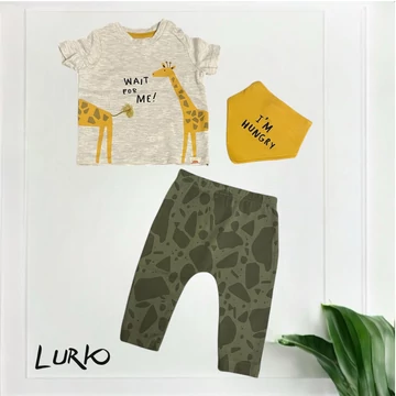 3 részes szett rövid pólóval és leggingel