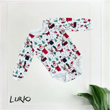 Hosszú ujjú karácsonyi body