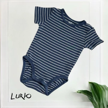 Csíkos rövid ujjú body