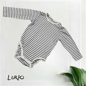Hosszú ujjú csíkos body