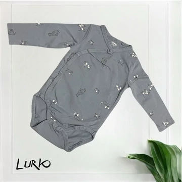 Hosszú ujjú átlapolt body