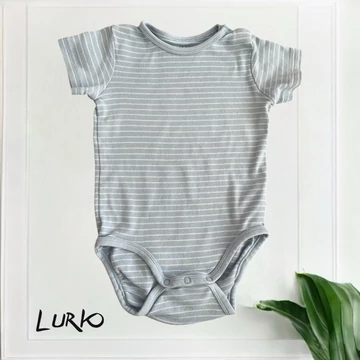 Csíkos rövid ujjú body