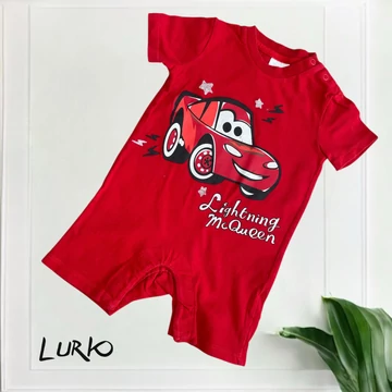 Disney Lightning McQueen mintás rövid szárú kezeslábas