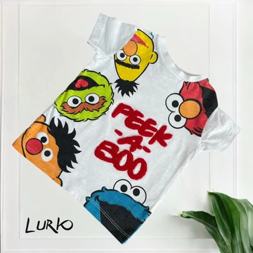 Sesame Street mintás rövid ujjú póló