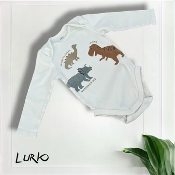 Hosszú ujjú dínós body