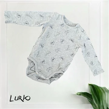 Hosszú ujjú dínós body