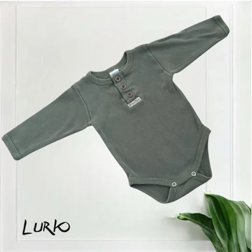 Hosszú ujjú body gombokkal