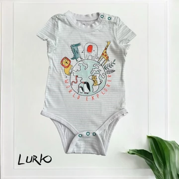 Állatmintás rövid ujjú body