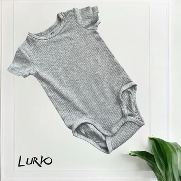 Rövid ujjú bordás body