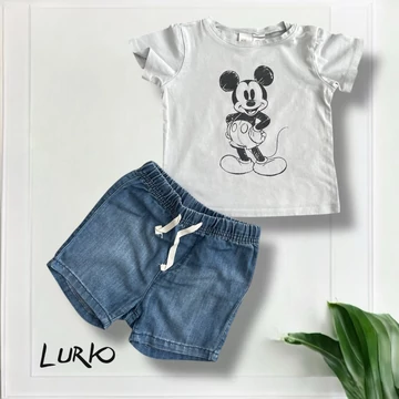 Disney Mickey Mouse rövid szett farmernadrággal