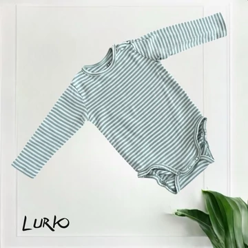 Csíkos hosszú ujjú body