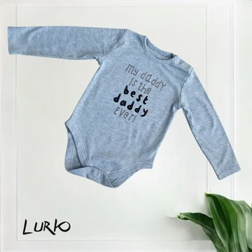 Hosszú ujjú body felirattal