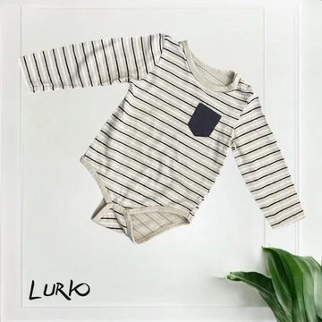 Csíkos hosszú ujjú body