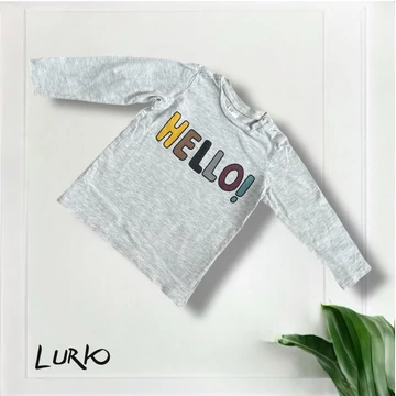 Feliratos hosszú ujjú póló
