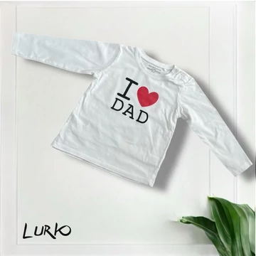 I <3 Dad feliratú hosszú ujjú póló