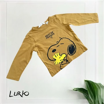 Snoopy mintás hosszú ujjú póló