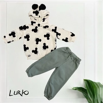 Mickey Mouse füles szett állítható derekú melegítőnadrággal