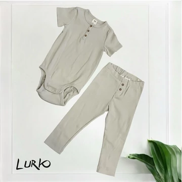 Bordás room-to-grow body állítható derekú leggingel