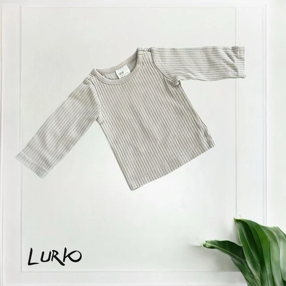 Hosszú ujjú bordás póló