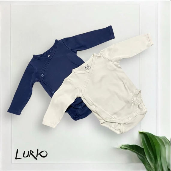 2 db hosszú ujjú átlapolt body