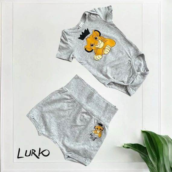 2 részes rövid ujjú Disney The Lion King szett pocaknadrággal