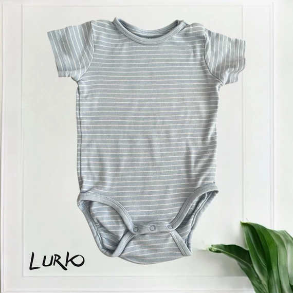 Csíkos rövid ujjú body