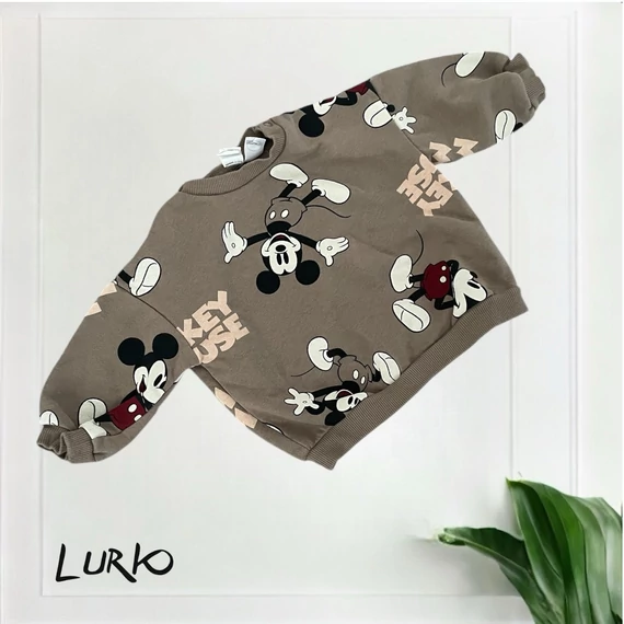 Mickey Mouse belül bolyhos melegítő felső