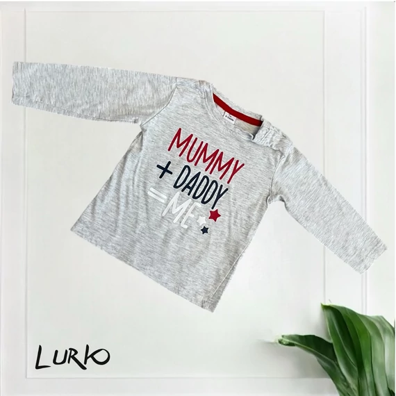 Hosszú ujjú póló felirattal
