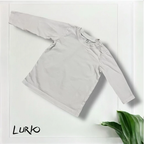 Hosszú ujjú fehér póló