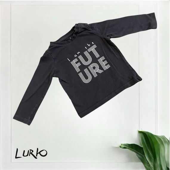 Hosszú ujjú póló felirattal