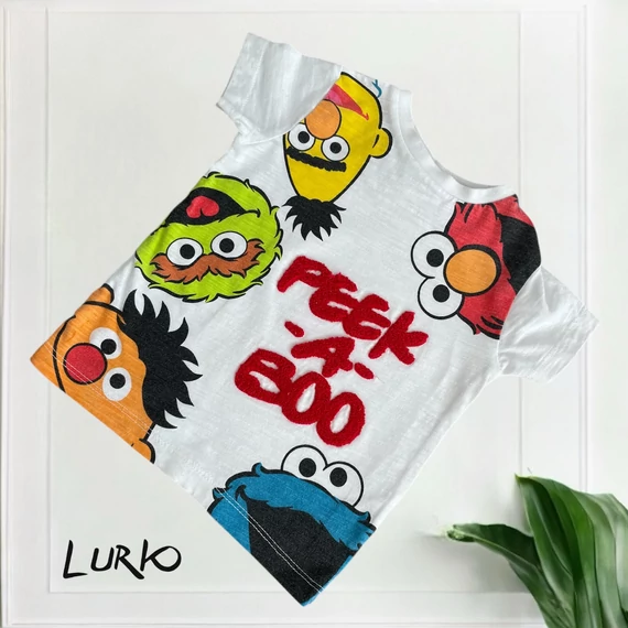 Sesame Street mintás rövid ujjú póló