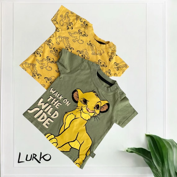 2 db Disney Lion King rövid ujjú póló