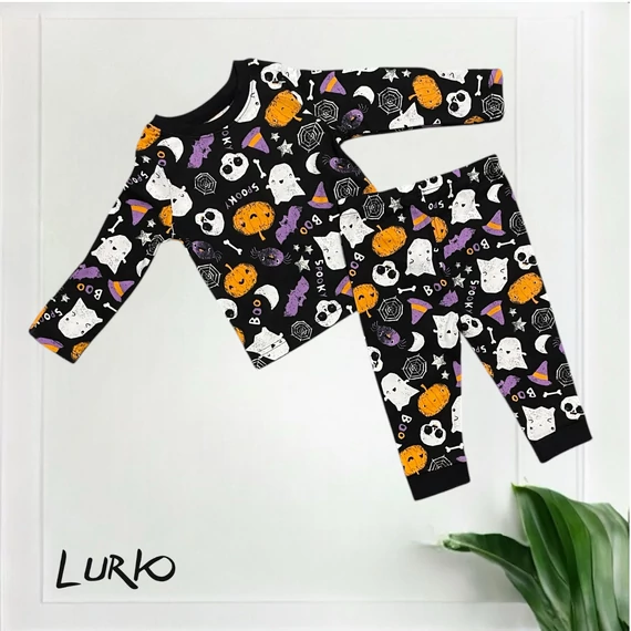 Kétrészes Halloween mintás szett