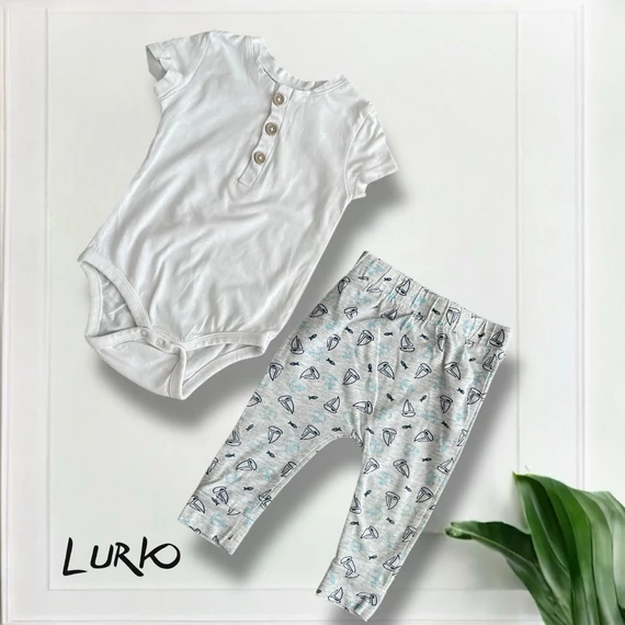 2 részes szett rövid szárú bodyból és leggingszből