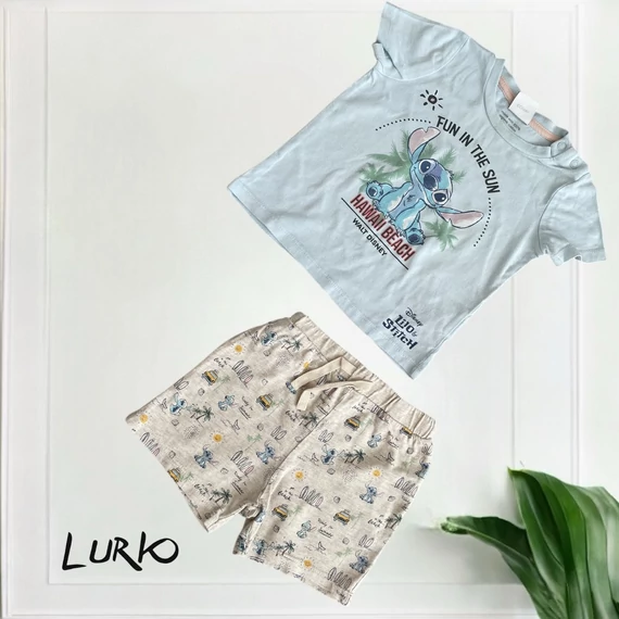 Disney Stitch övid ujjú szett