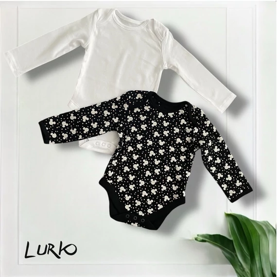 2 db Mickey Mouse hosszú ujjú body