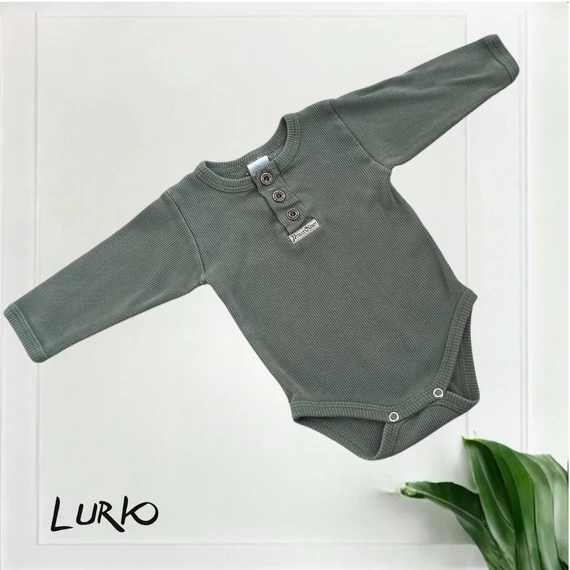 Hosszú ujjú body gombokkal