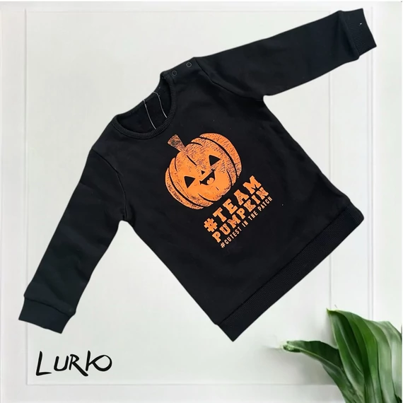 Halloween mintás belül bolyhos felső