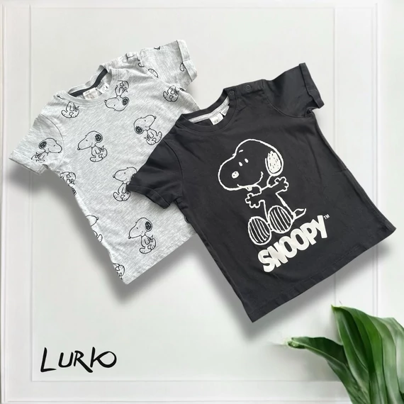 2 db Snoopy mintás rövid ujjú póló