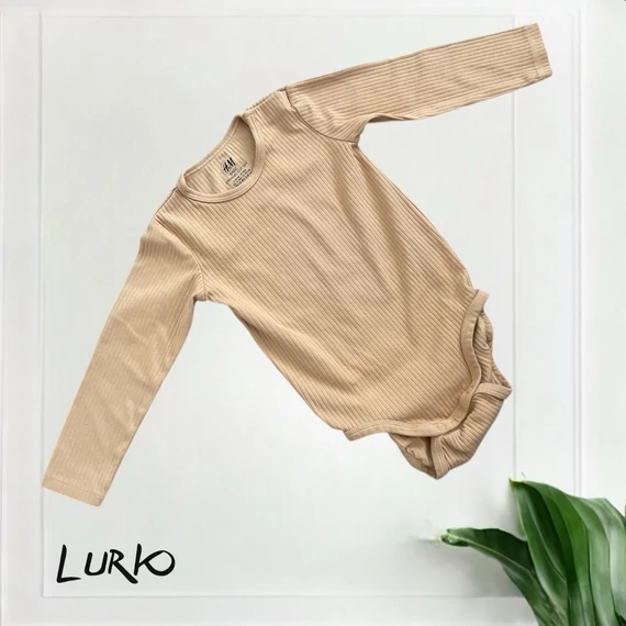 Bordás hosszú ujjú body
