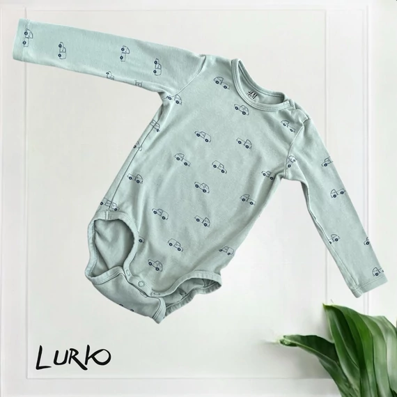 Autó mintás hosszú ujjú body