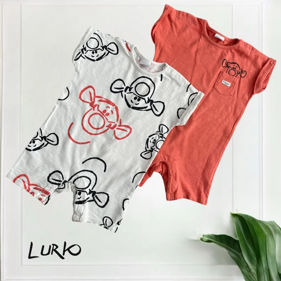 2 db Disney Winnie The Pooh Tigris rövid szárú kezeslábas