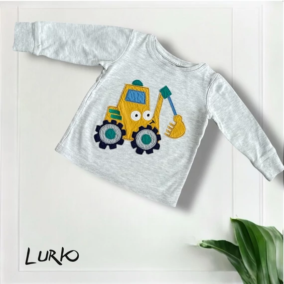 Markoló mintás hosszú ujjú póló