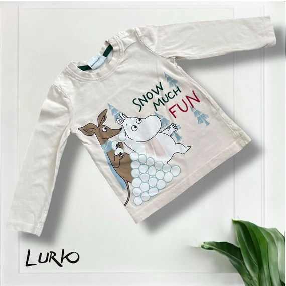 Moomin mintás hosszú ujjú póló
