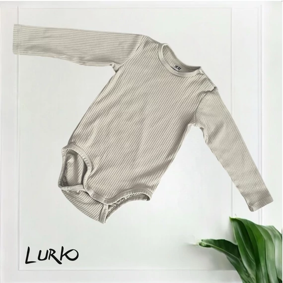 Hosszú ujjú bordás body