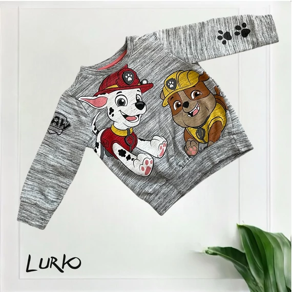 Paw Patrols mintás belül bolyhos felső