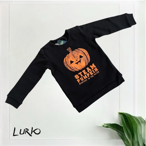 Halloween mintás belül bolyhos felső